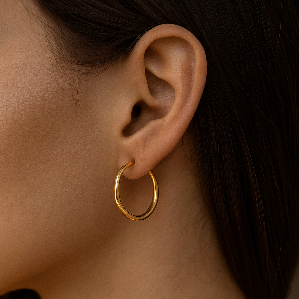 Lívia - Nagy arany fülbevalók