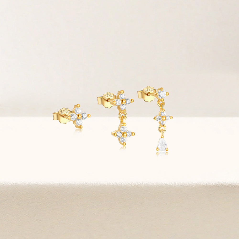 Anika – Arany fülbevalók finom mozgással.