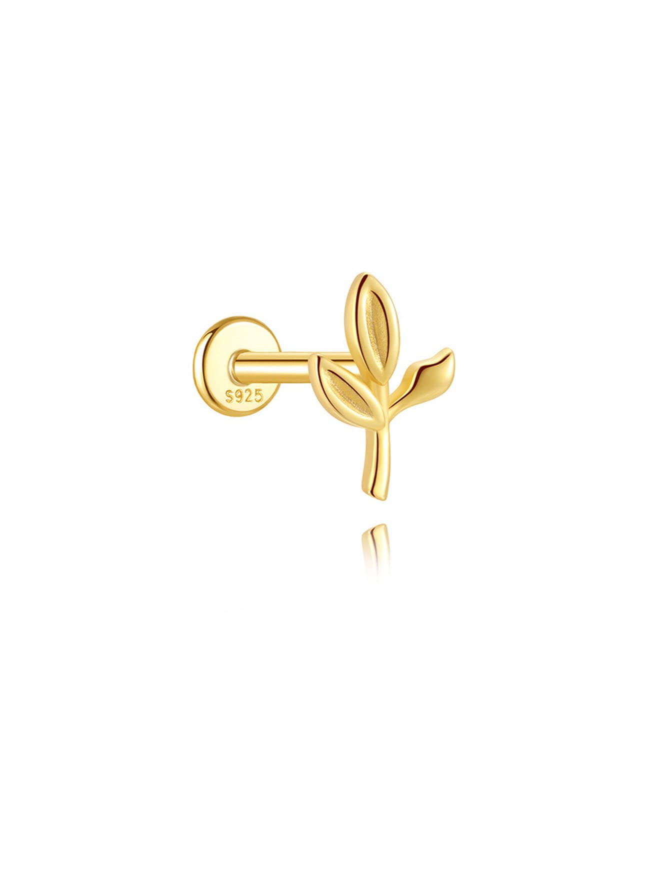 Elisa – Geometriai akcentussal díszített arany fülbevalók.