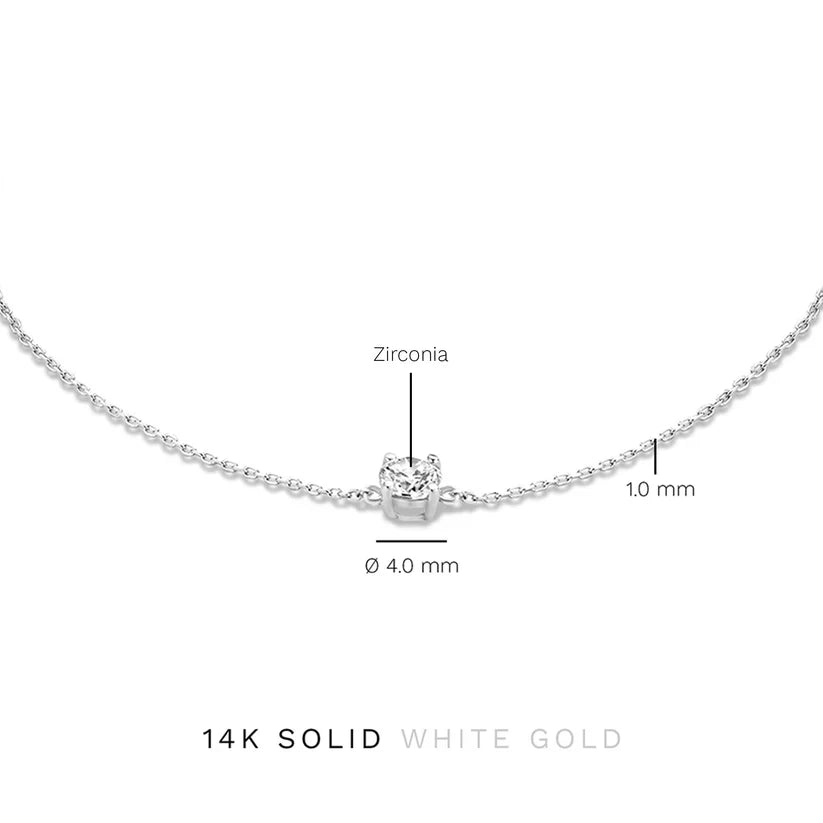 Klára karkötő moissanit kővel