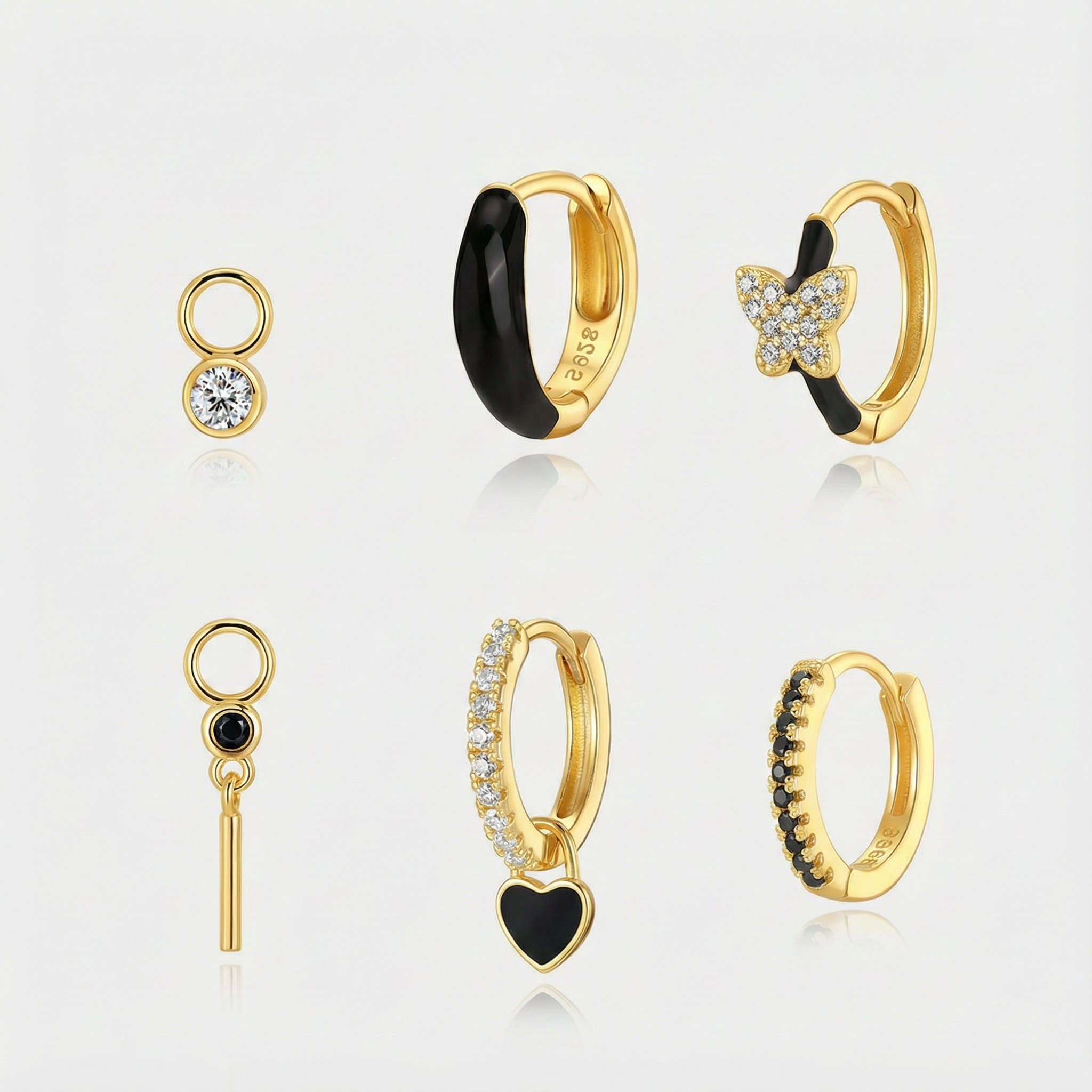 Theresia – Arany fülbevalók lágy ívvel