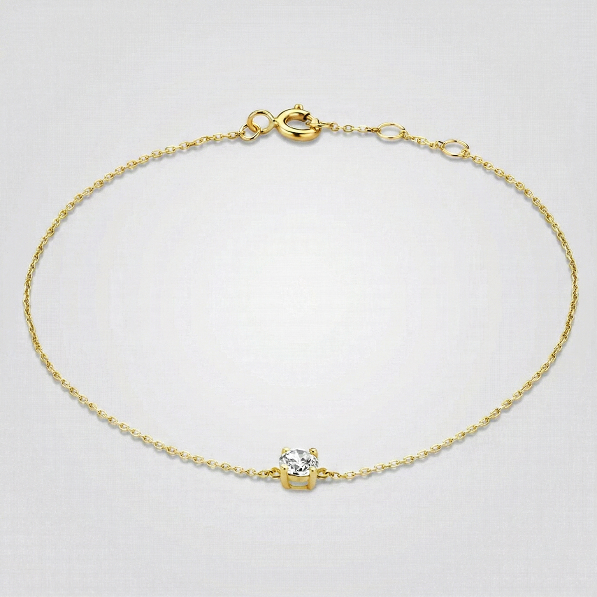 Klára karkötő moissanit kővel