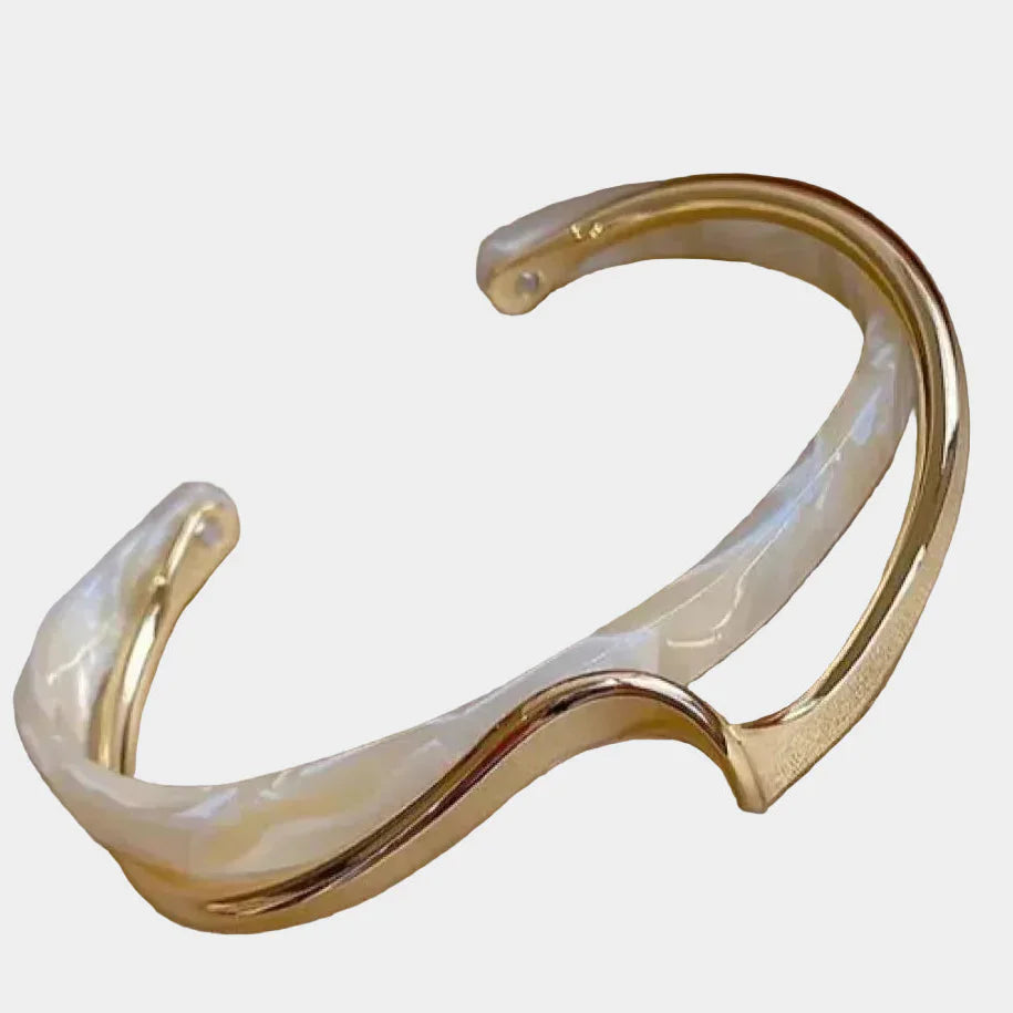 Fehér Opál Arany Elegáns Karkötő