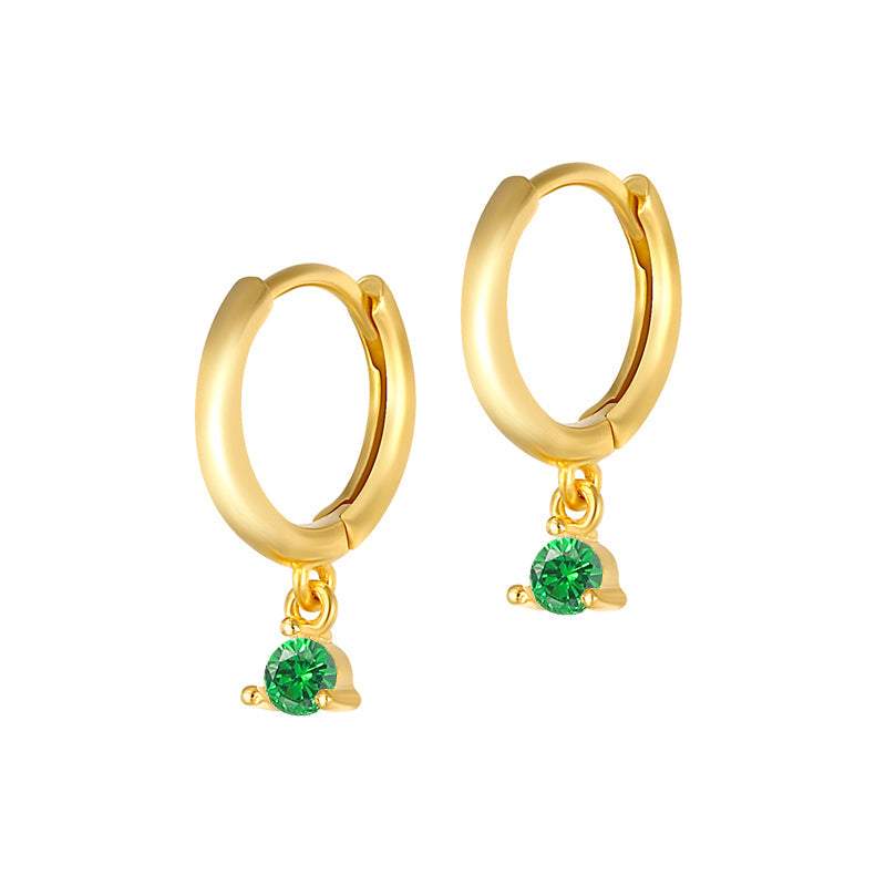 Anja – Finom szegélyű arany fülbevalók