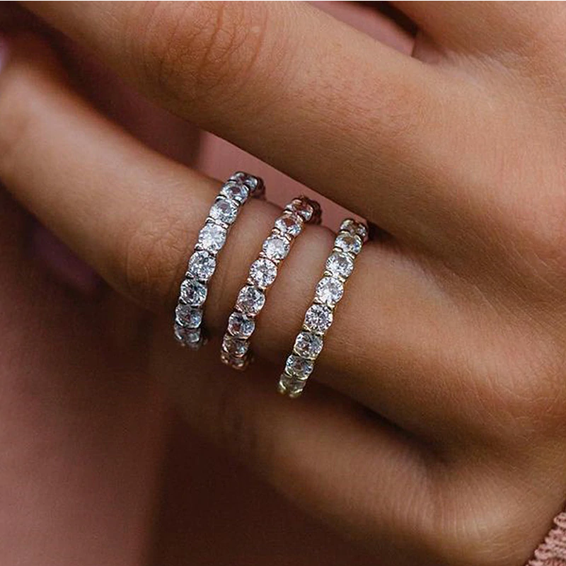 Eliška – Gyémántgyűrű dupla sávval.