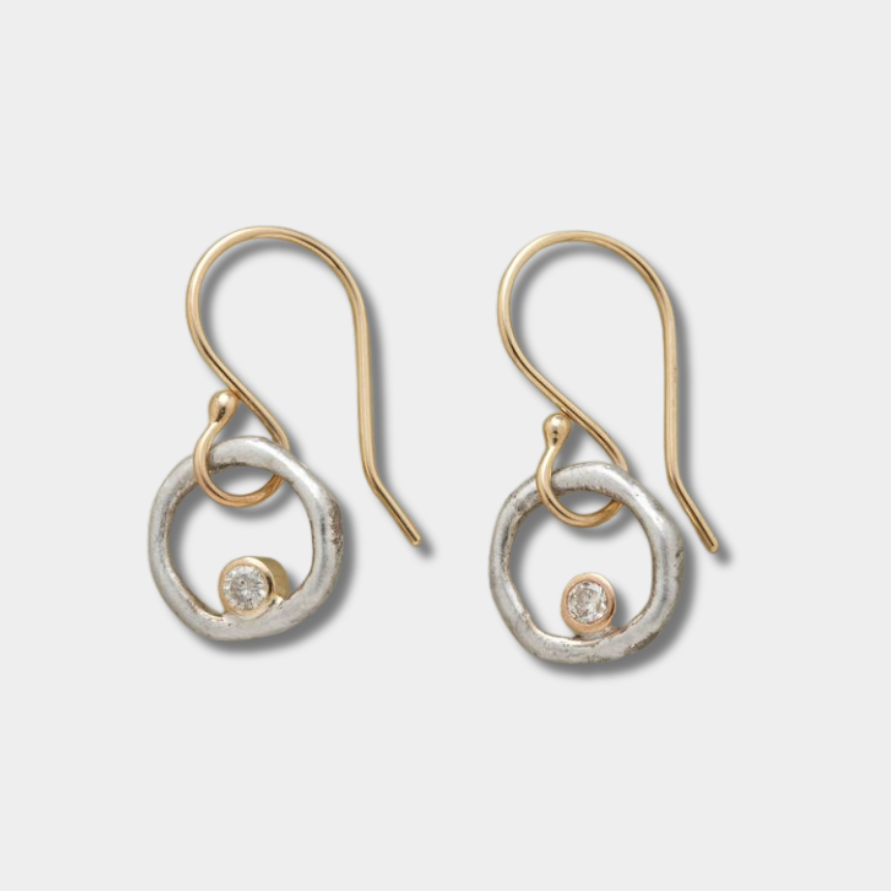 Marlene - Retro arany és ezüst fülbevalók