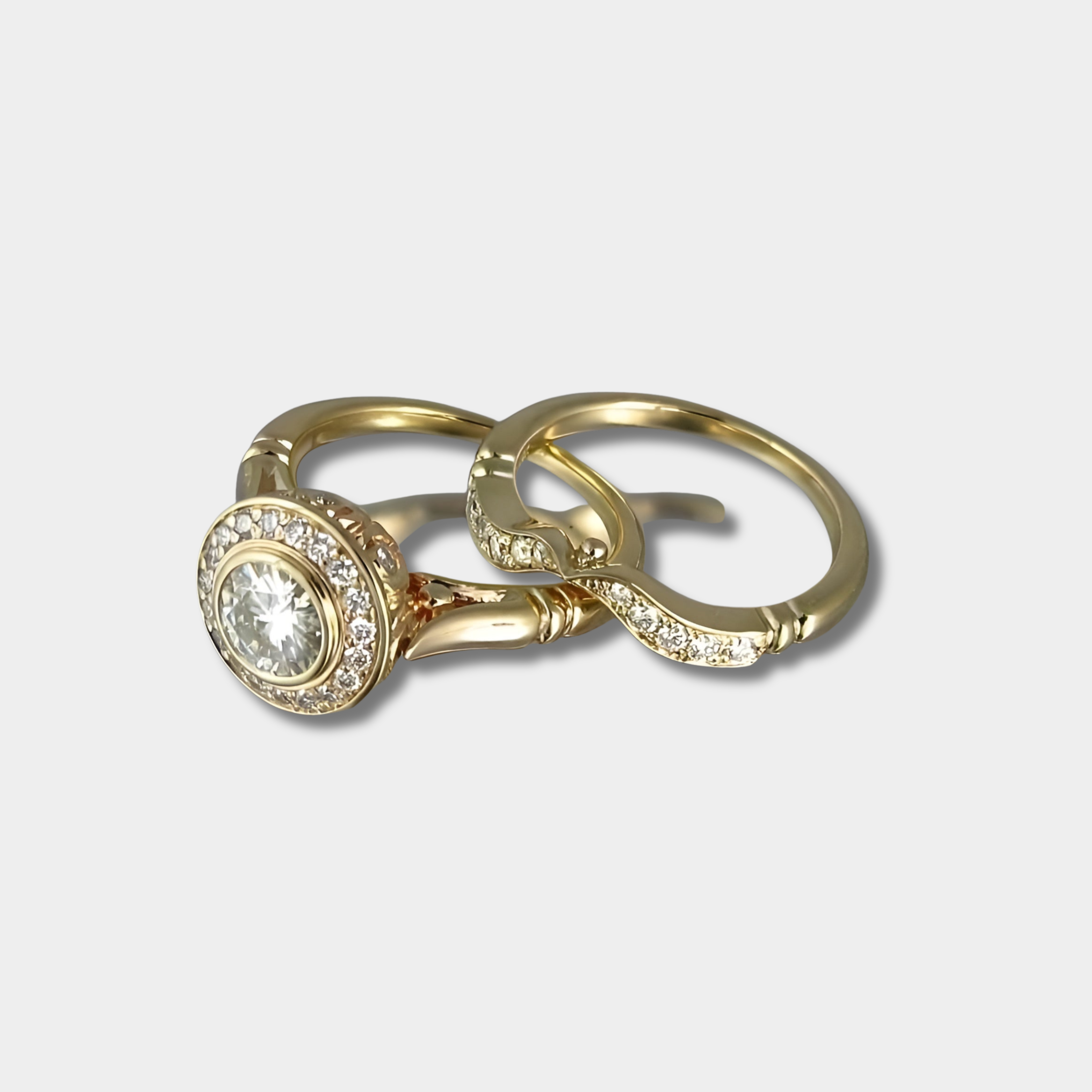 Lena - Vintage arany gyűrűk szettje