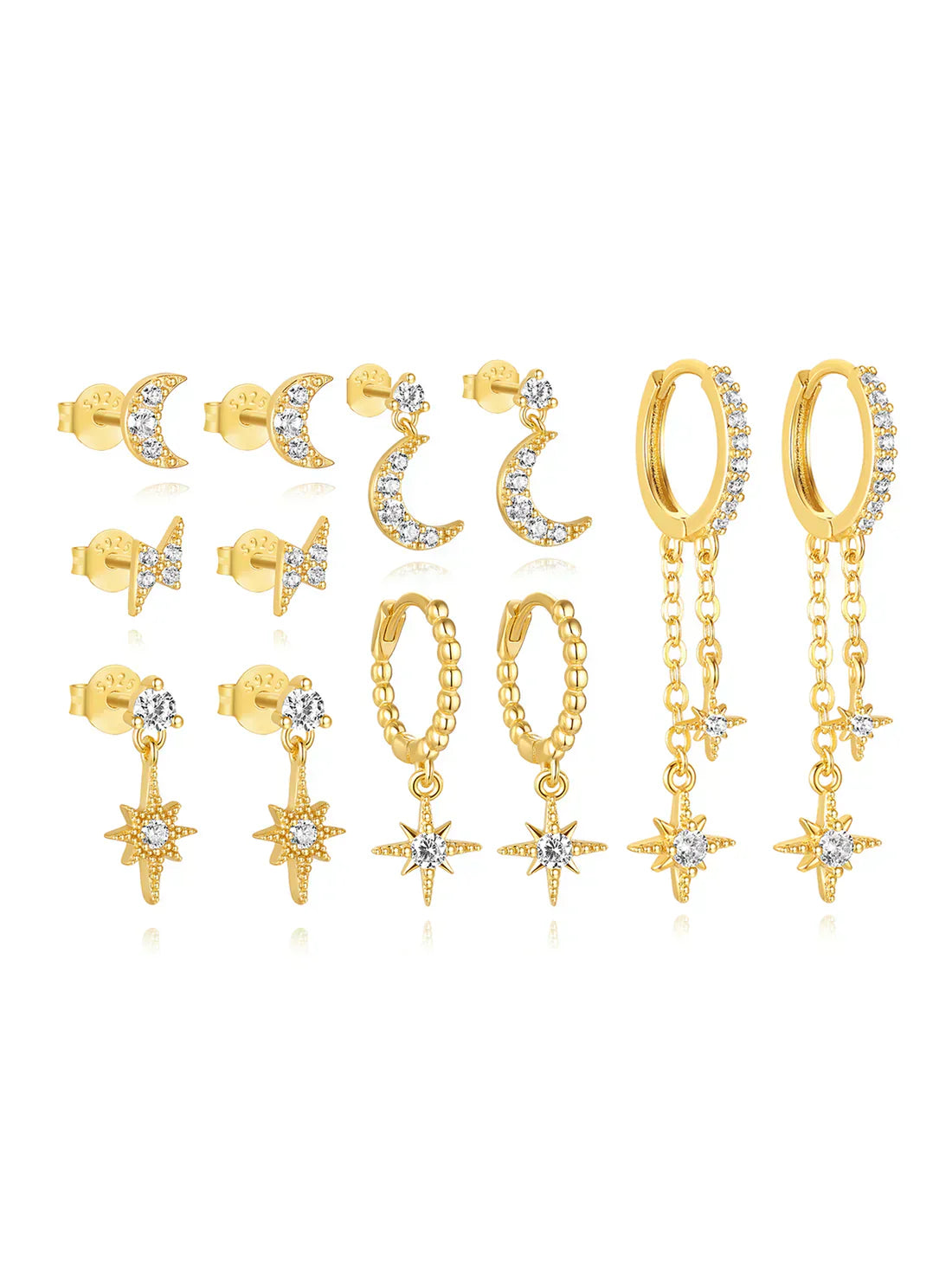 Pavlína – Finom arany fülbevalók modern dizájnnal.