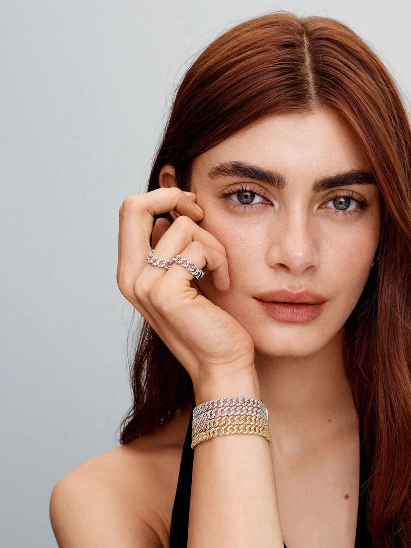 Moissanite kubai karkötő