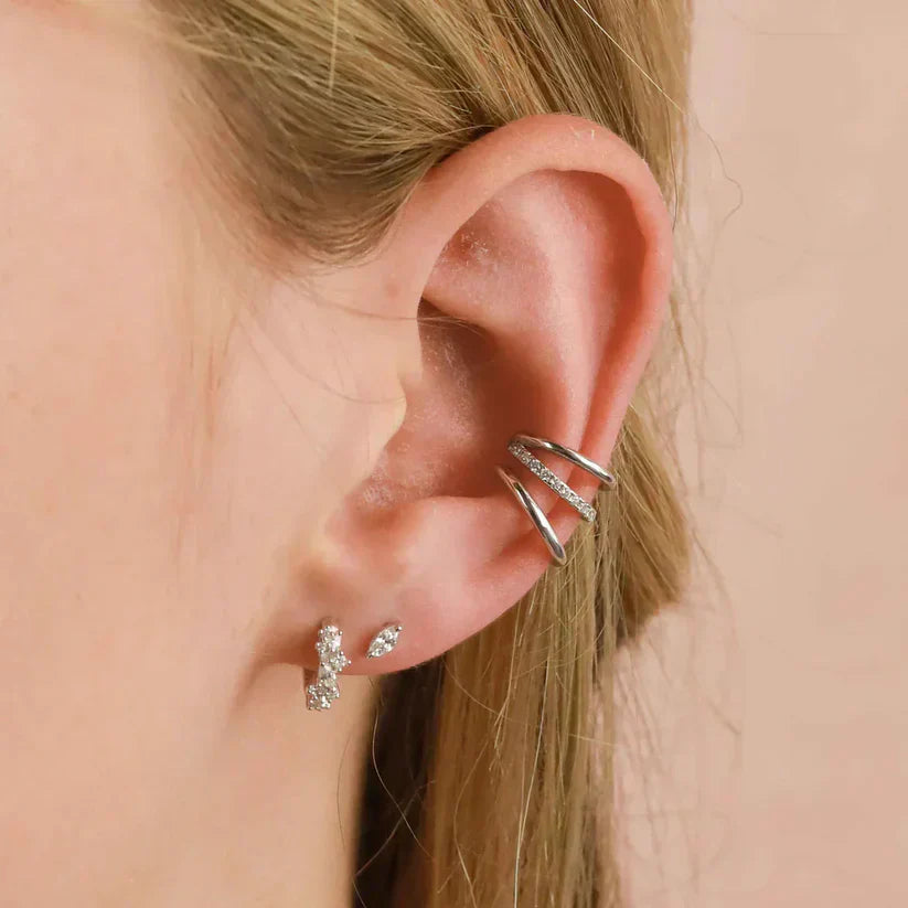 Kristályklaszter fülbevalók