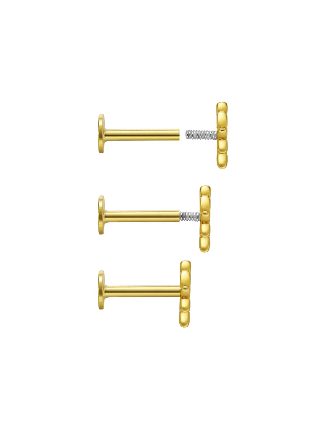 Kateřina – Arany fülbevalók lágy ívvel.