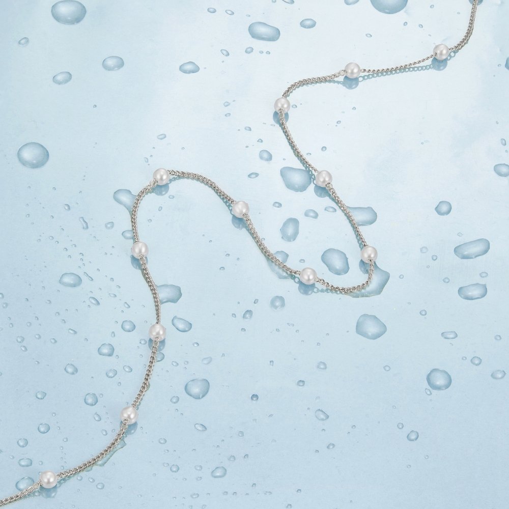 Miriam – Arany nyaklánc finom gyöngyökkel.